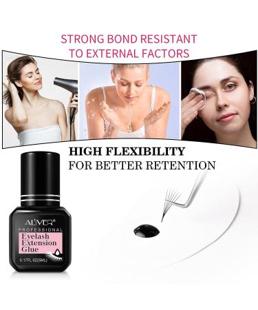 Professional Low-Fume Eyelash Extension Glue | Extra Strong Hold | 1-2 Sec Drying Time | 7-9 Weeks Retention | 5ml - Buy Online on GoSupps.com