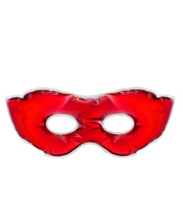 Eye See Gel Eye Mask for Puffiness and Dark Circles - Cooling Eye Masks for After Surgery and Headache/Stress Relief - Multiple Colors Available - Red