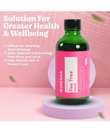 100% Organic Tea Tree Essential Oil - Therapeutic Grade | 5ml USDA Certified Pure Oil for Skin & Hair - Buy Online on GoSupps.com