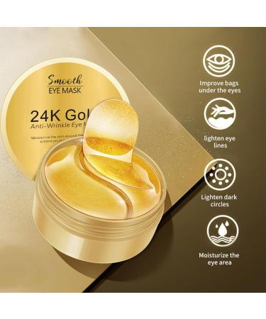 Under Eye Patches Collagen 24k Gold Anti-Wrinkle Under Eye Masks for Dark Circles and Puffiness Fine Lines Remove Eye Bags 30Pairs Gold Eye Pads Eye Skin Care Hydrating Eye Patches - Buy Online on GoSupps.com