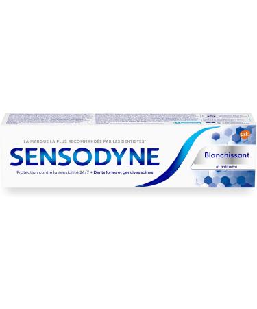 Sensodyne Whitening & Tartar toothpaste Strengthens Protects and Whitens Sensitive Teeth 100 mL (Packaging May Vary) Tartar Toothpaste 100 ml (Pack of 1) - Buy Online on GoSupps.com