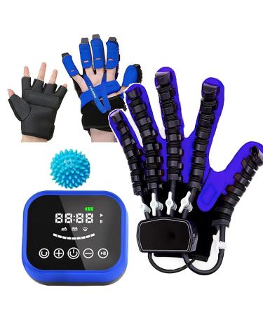 Rehabilitation Robotic Gloves Hand Finger Training Stroke Hand Splint Mirror Mode Lcd Screen Display With Single Finger Training B-left hand L Hand L