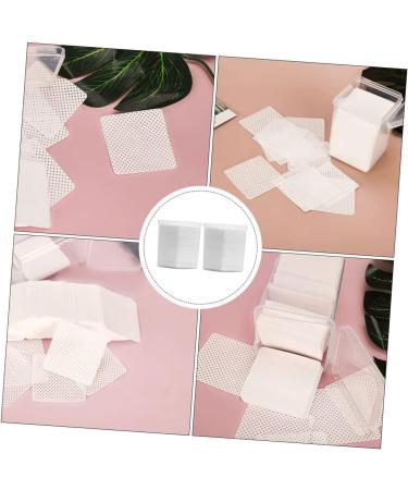 Ipetboom 2 Boxes Cleaning Pads Nail Molding Gel Nail Polish Remover Wipes Lash Remover Eyelashes Remover for Extensions Cleaning Cotton Pads Glue Manicure Fragments Non-Woven Fabric White - Buy Online on GoSupps.com
