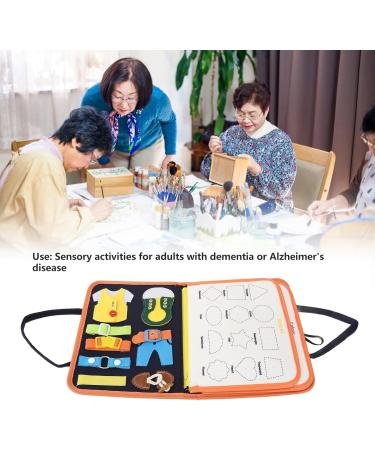 Alzheimer Sensory Blanket Anxiety Relief Dementia Activities Fine Motor Skills Hand Eye Coordination 11.0 X 8.7in - Buy Online on GoSupps.com