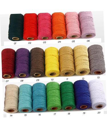 Coheali 12 Rollen Macrame Baumwollgarn | Naturk chengarn f r DIY & Backen | Hochwertige 3er Set | 10x5x5cm - Buy Online on GoSupps.com