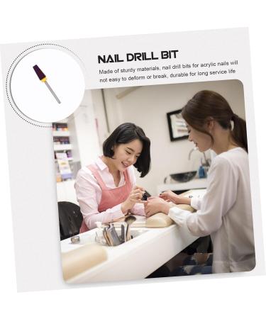 Housoutil nail cuticle nail drill bit Nail supplies Tungsten steel cuticle drill bits for nails alloy drill nail metal nail frog charms for bracelets drill - Buy Online on GoSupps.com