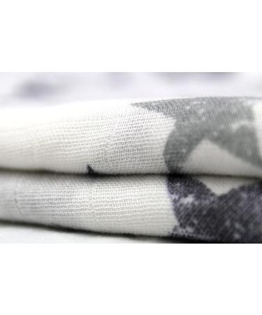 XL Unisex Bamboo Baby Muslin Swaddle Blanket/Wrap - 47x47in - Lightweight & Breathable - 70% Bamboo 30% Cotton - Super Soft - Suitable for Newborns (Stars) - Buy Online on GoSupps.com