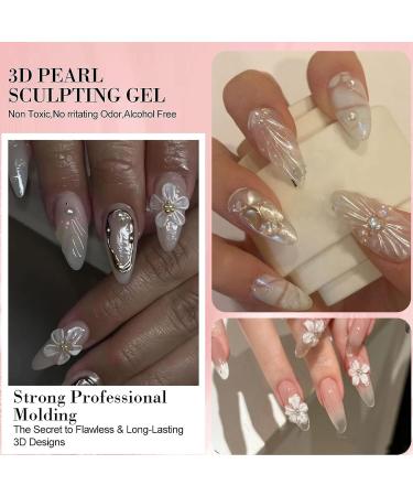 3D Sculpting Gel - 5g Solid 3D Builder Gel for Soft Extensions Beauty Care for Pearly Manicure Extensions at Home Beginners Non-Sticky - Buy Online on GoSupps.com