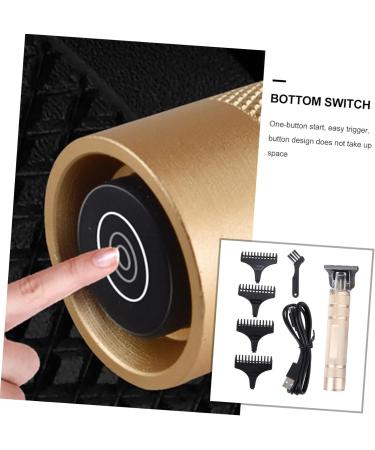 Beavorty Hair Trimmer for Men Electric Hair Trimmer Hair edgers for Men Mustache Men Hair Clippers Cordless Hair Trimmer Men's Hair Trimmer Hair Cutting Tool Hair Scissors Man Chargeable 14.5X4.2X2.5cm Golden - Buy Online on GoSupps.com