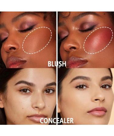 12 Colors Blush and Concealer Palette High Pigmented Full Coverage Matte Contour Palette Long Lasting Waterproof Blendable Blush Blusher Contour and - Buy Online on GoSupps.com