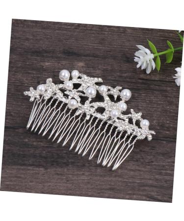 Ipetboom Bride Insert Comb Tiara Wedding Hair Comb Bridal Headdress Wedding Headpiece Pearl Hair Comb Bride Alloy Accessories - Buy Online on GoSupps.com