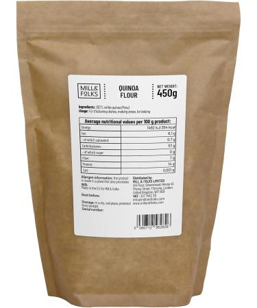 Mill & Folks Quinoa Flour 4 x 500g | Vegan & Gluten Free - Buy Online on GoSupps.com
