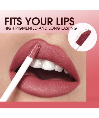 12Pcs Matte Liquid Lipstick Set - Long-Lasting Waterproof Nude Gloss Gift | Smooth Velvety Lips Makeup - Buy Online on GoSupps.com