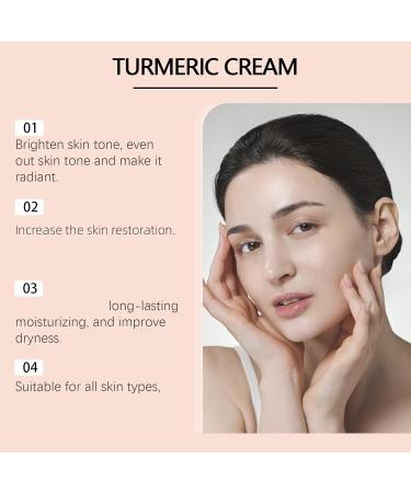  ZHJZGS Set of 2 Turmeric Creams - Turmeric facial moisturizer lightens dark spots anti-aging firms and restores dull skin reduces dryness and wrinkles - Buy Online on GoSupps.com