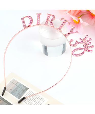 Atoden 30th Birthday Decorations for Her Pink Dirty 30 Birthday Headband Princess Tiara Queen Crown 30th Birthday Gifts for Her Party Happy Birthday Accessories for Women Girls Pink - Dirty 30 - Buy Online on GoSupps.com