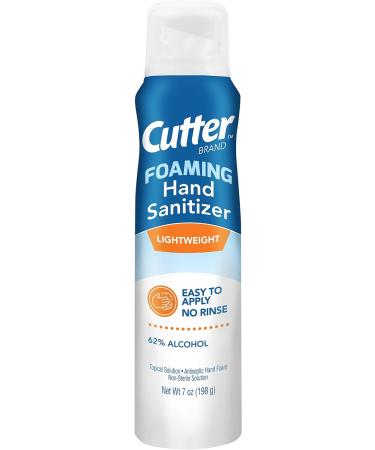 Cutter Foaming Hand Sanitizer 7-oz Antiseptic Solution Pack of 12 - 12 Pack 7 Ounce Bottles - Buy Online on GoSupps.com