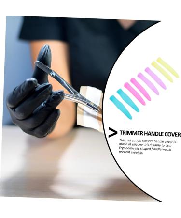 Ipetboom 4 Pairs Cuticle Nipper Handle Sleeve Tip Scissors Safety Cover Embroidery Scissors Sewing Scissors Cover Lopper Siliconescissors Cover Scisors Non-Slip Protection Cap - Buy Online on GoSupps.com