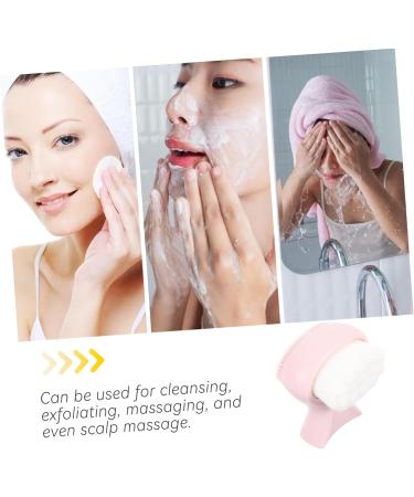 Angoily facial scrubber Scrub cleansing brush washbasin manual face brush cleanser double sided face soft fur cleaning brush Man-made fiber plastic Handheld - Buy Online on GoSupps.com
