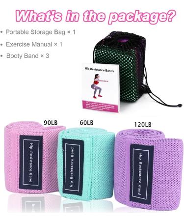 High-Quality Elastic Resistance Bands - Non-Slip Workout Bands for Booty & Legs - 3 Levels for Men & Women - Perfect for Home Fitness & Gym | International Shipping - Buy Online on GoSupps.com