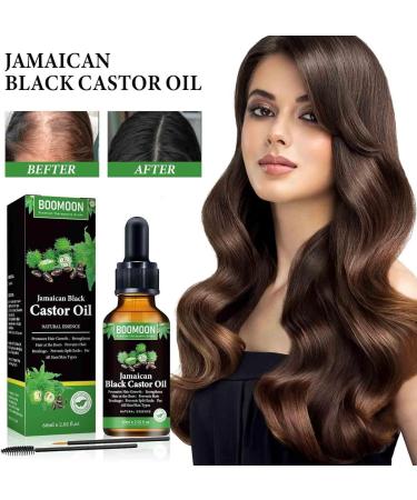 Fufu Girls Jamaican Black Castor Oil Organic Castor Oil 100% Pure Cold Pressed Black Castor Oil Essential Oils for Body Face & Skin Moisture Nails & Eyelashes 2pc - Buy Online on GoSupps.com