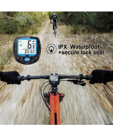 Buy Waterproof Wireless Bicycle Computer | Digital Kilometer Counter with LCD Backlight & Auto Wake | International Shipping Available - Buy Online on GoSupps.com