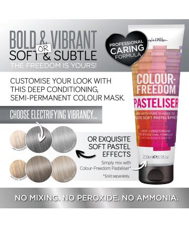 Colour-Freedom Gloss Pro Storm Grey Semi-Permanent Hair Colour 150ml - Vegan Colour Mask with PurePlex | Ammonia-Free, Ultra-Vibrant Shade Lasts 6-10 Washes | Pack of 1 - Buy Online on GoSupps.com