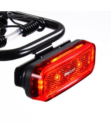 BikeSpark Auto-Sensing Rear Light G4R2022 USB Rechargeable  240HRs - Precise Brake Sensing-for Cargo Rack- 50lumen - Large Reflector-50/80mm Screw Mounted/Easy Release -Made in Taiwan