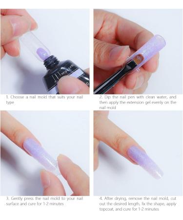 Gel Glue for Nails Uv Light - Extension Gel Nail - Gel Builder for Nails Art Nail Tool for Salon Easy at Home for Women Deyao 03 - Buy Online on GoSupps.com