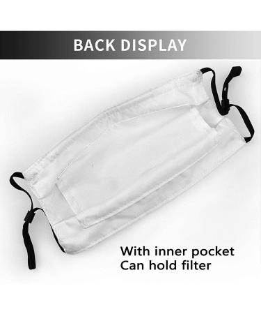 4 Pack Washable Science Chalkboard Dustproof Masks with Filter Pocket and Nose Wire - Adjustable Breathable Masks for Men and Women - Buy Online on GoSupps.com