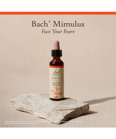 Bach Original Flower Remedies Mimulus - Face Your Fears - Natural Homeopathic Flower Essence for Emotional Balance - Vegan Gluten Free Sugar Free - 20mL Dropper - Buy Online on GoSupps.com