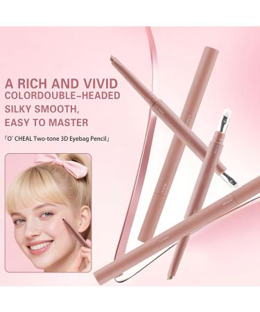  Jsnwernb Highlighter For The Eyes Two Colour Silk Illuminating Makeup Pen - Eyeshadow 2.5g For Women And Girls | Cosplay Scene Party Birthday Travel - Buy Online on GoSupps.com