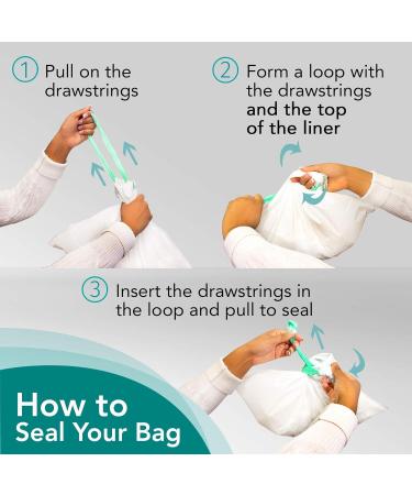 Carebag Commode & Bedpan Liners - 60 Count Super Absorbent Pad, Universal Fit for Bedpans and Commode Buckets - Buy Online on GoSupps.com