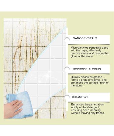 Stone Stain Removers Cleaner 100ML for Indoor and Outdoor Surfaces Oil and Dirt Removal - Buy Online on GoSupps.com