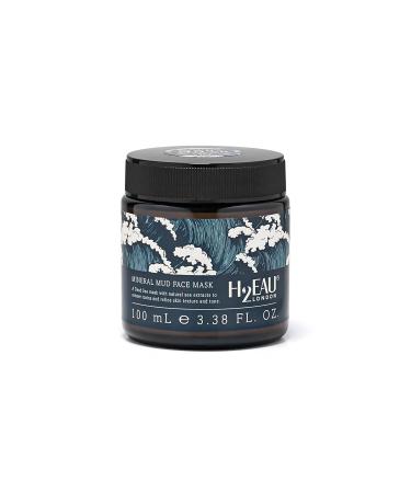 H2Eau Mineral Mud Face Mask with Natural Sea Extracts to Refine Skin Texture and Tone Fresh Ocean Scent 100ml
