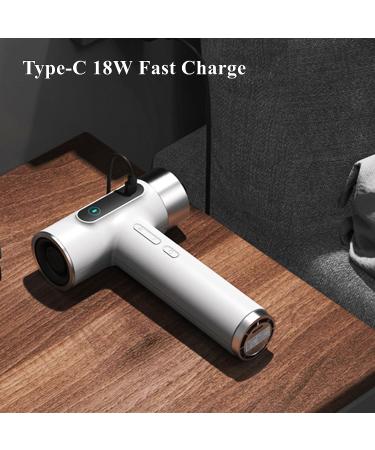 WTTTTW Portable Cordless Hair Dryer Negative Ion Hair Dryer with Digital Screen USB Charging Handle Travel Blow Dryer for Women Outdoor Camping White - Buy Online on GoSupps.com