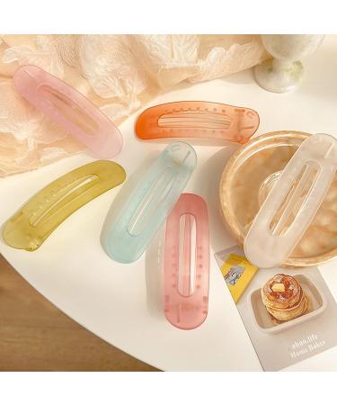 6 Pcs Large Frosty Hair Claw Clips - Stylish Hair Accessories for Girls and Women - Buy Online on GoSupps.com