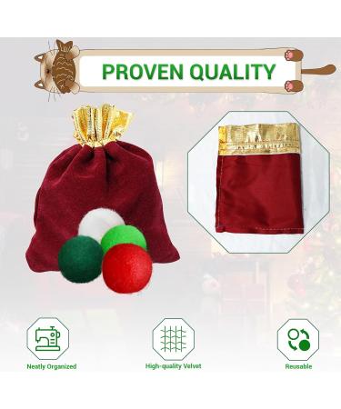 Rosaui 8-Pack Felt Cat Toys - 100% Sheep Wool Interactive Game Balls - Natural Cat Balls - Buy Online on GoSupps.com