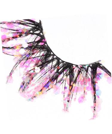 POPETPOP 6 Pairs Fake Eyelashes Adhesives False Eyelashes Cosmetic Fake Lashes Glitter Soft Light Fake Lash Handmade Eye Lashes False Lashes Glitter Colored Fluffy 3d Sequins Dense Fiber - Buy Online on GoSupps.com