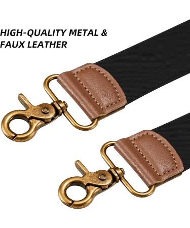 Dresime H str ger for Men & Women - 4 Strong Hook Clips Adjustable X-Form Elastic Braces for Work & Motorcycle Pants - Black - Buy Online on GoSupps.com