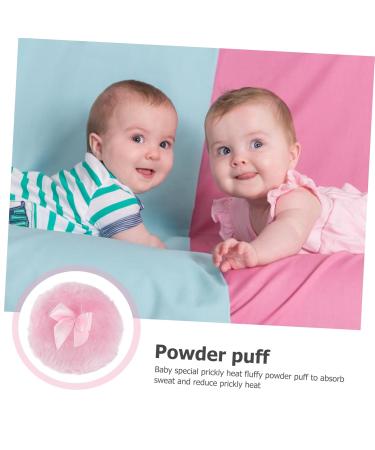 Housoutil 3pc Makeup Puff Set - Large Powder Puff & Talcum Powder Puff for Foundation | Vintage Hair Comb | Baby Pink - Buy Online on GoSupps.com