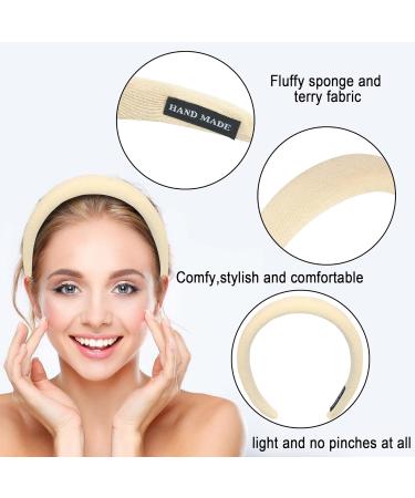 Dillot 6 Pack Padded Wide Turban Headbands - Fashion Hair Hoops for Kids, Women, Girls - No Slip Comfortable Hairbands - Ideal for Spa, Yoga, Makeup - Buy Online on GoSupps.com