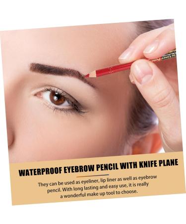 BIUDECO 12pcs Lip Liner Eyeliner Waterproof Eyeliner Makeup Pen Black Eyeliner Pen Lipliner Pencil Wooden - Buy Online on GoSupps.com