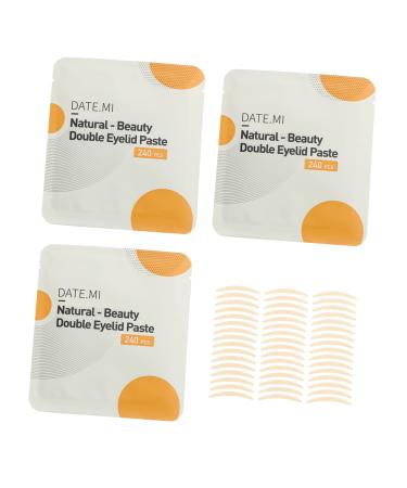 DOITOOL 3 Sets Double Eyelid Sticker Double Eyelid Tape Snap Tape Invisible Eye Sticker No Trace Supplies 8.2X7.5X0.1CM