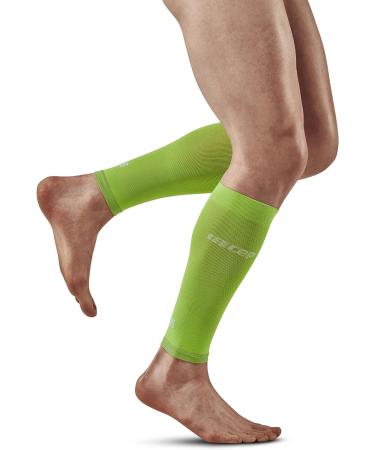 CEP Ultralight Compression Calf Sleeves for Men - Flash Green/Black | Calf Sleeves with Compression - Lightweight and Supportive - Buy Online on GoSupps.com