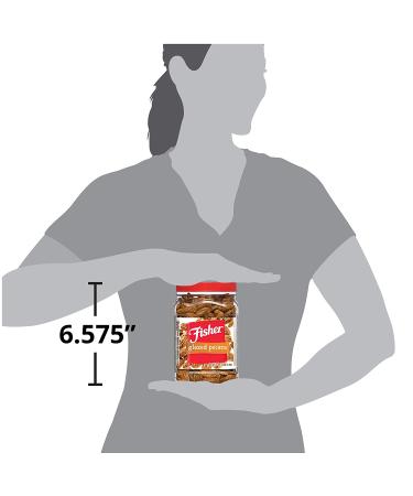 Fisher Snack Glazed Pecans - 24 Oz | Whole Mammoth Pecans for Delicious Snacking - Buy Online on GoSupps.com