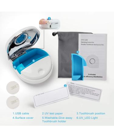 TAISHAN UV Sanitizer Toothbrush Case - Rechargeable & Portable Mini Holder | Kills 99.9% Germs, Fits All Toothbrushes | for Home & Travel - Buy Online on GoSupps.com