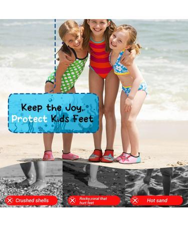 Bavarian Children's Water Shoes | Aqua Socks & Surf Shoes for Boys & Girls | Pink Dolphin 28 EU | Ideal for Beach & Pool Adventures - Buy Online on GoSupps.com