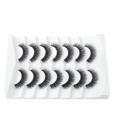 3D Clear Band Cat Eye False Eyelashes | Natural Look Wispy Fake Eyelashes | Reusable Soft Eyelash Set | Happy Heartbeat No.207 (7 Pairs) - Buy Online on GoSupps.com