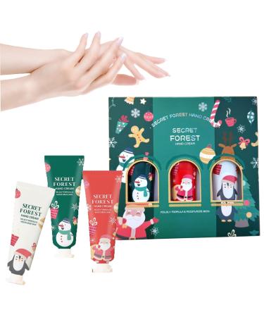 Alelyer Christmas hand cream set moisturizing and nourishing cream for dry cracked and flaky hands fast absorption Christmas gift for women and men