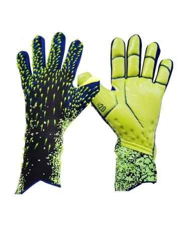 Aaivnmd Goalkeeper Gloves Children Boys Training Gloves Double Protection Strong Grip and Non-Slip 7 Yellow
